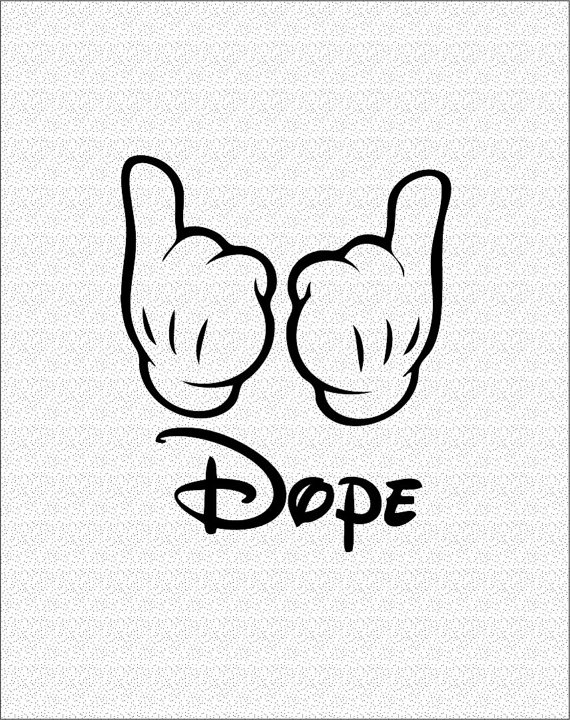 570x720 Dope Mickey Mouse Hands