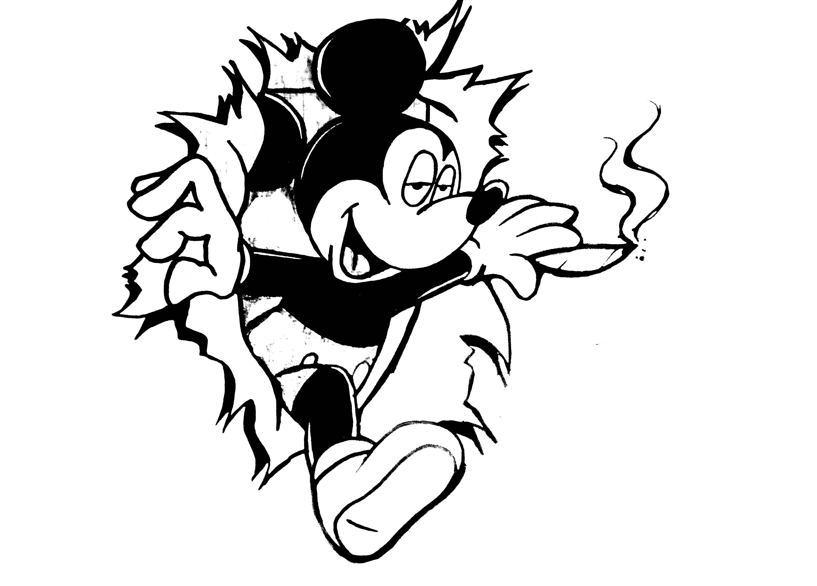 3090x2217 Drawing Mickey Mouse Character