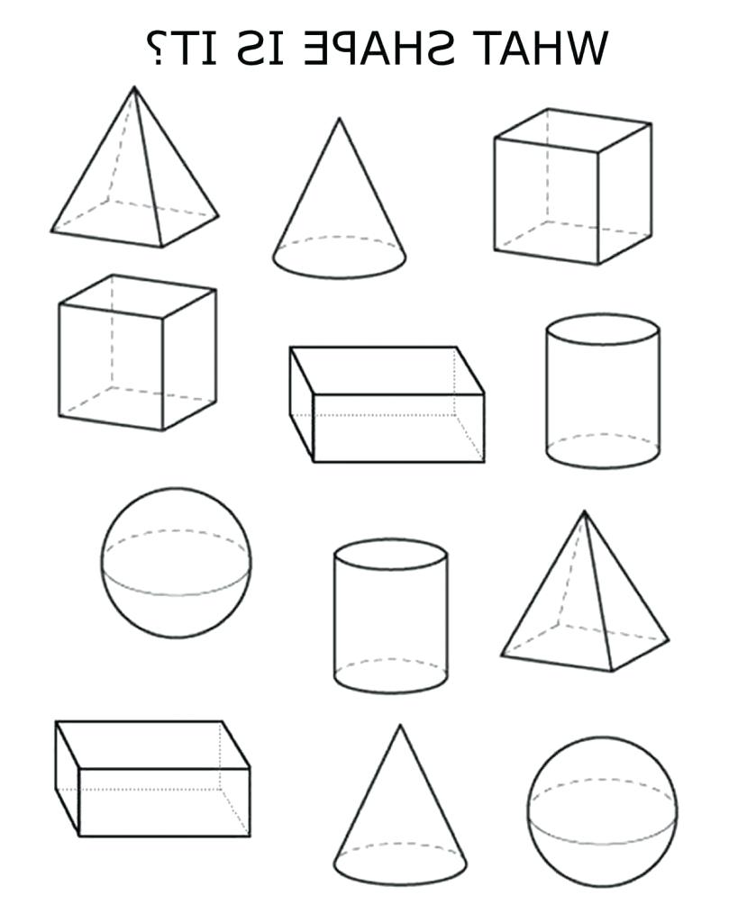 819x1024 Worksheet 3d Figures Worksheets Photos Of The Shape Drawing Image