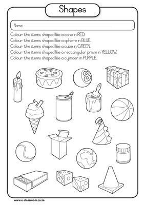 283x400 3d Shape Worksheet For Kindergarten Worksheets For All Download