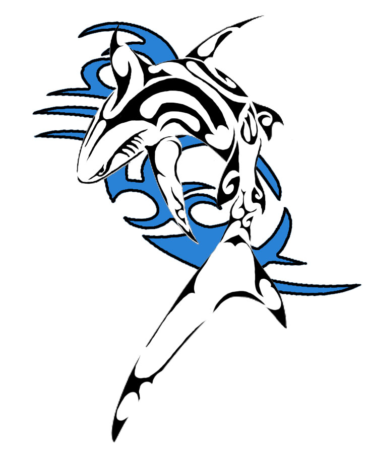 734x940 Pisces Shark Tattoos Shark Tattoo By M3k0 Shark Tattoo Drawings