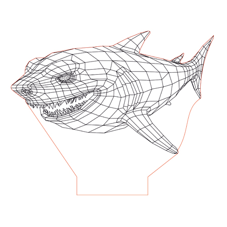 450x450 3d Illusion Cnc Vector Plans
