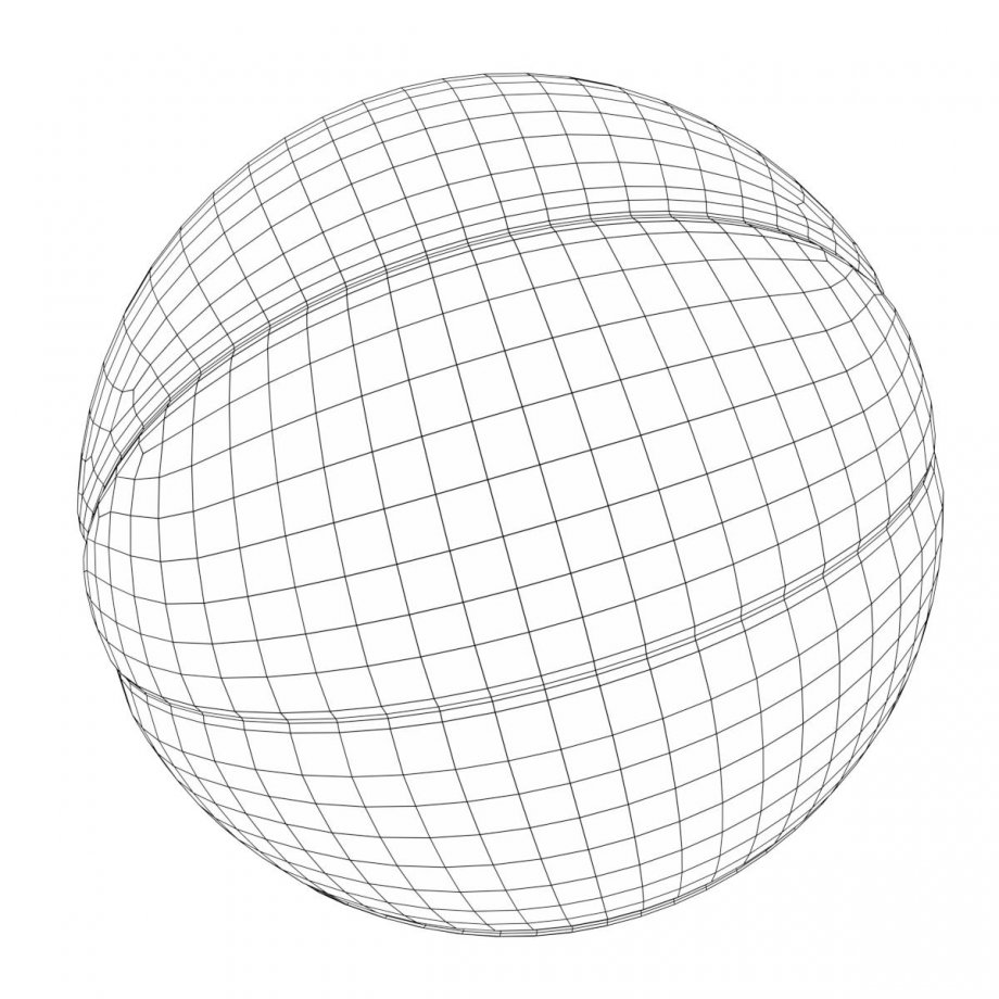 920x920 Basketball Ball 3d Model