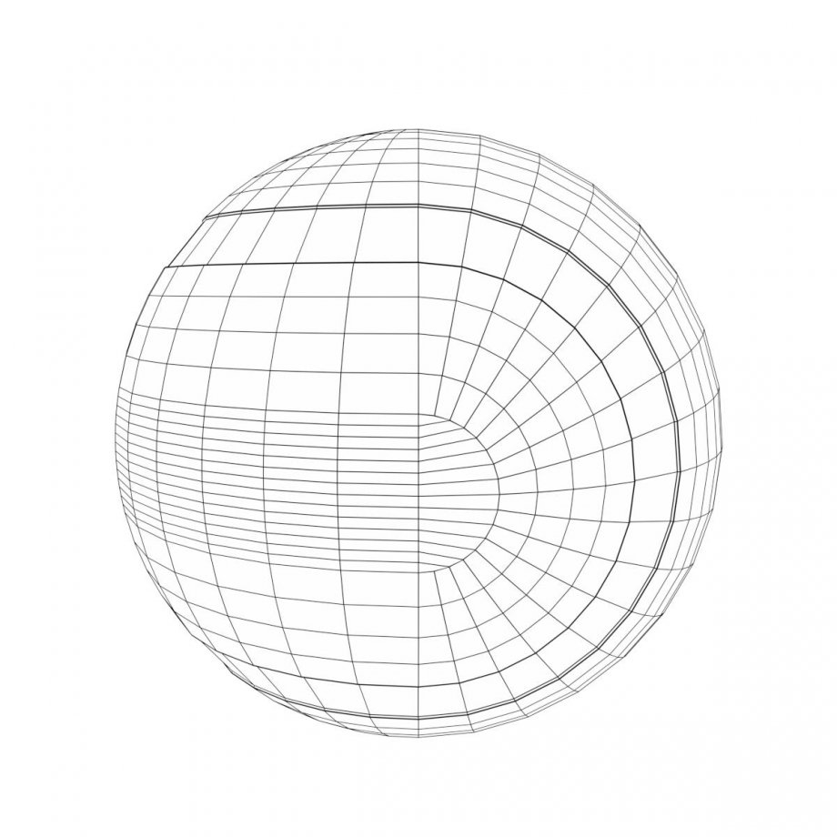 920x920 Tennis Ball 3d Model