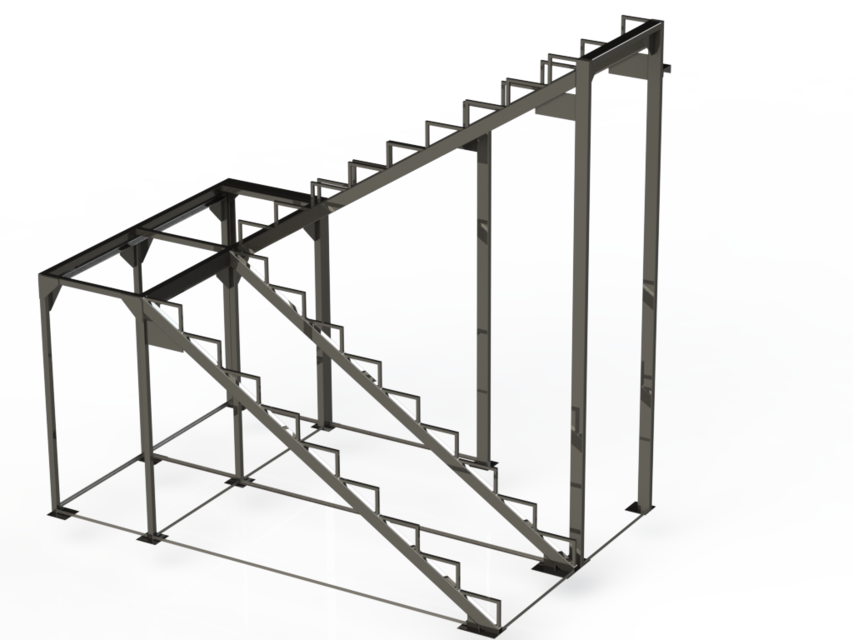 853x640 Metal Stairs