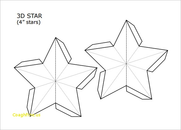585x420 Beautiful 3d Star Template Pdf