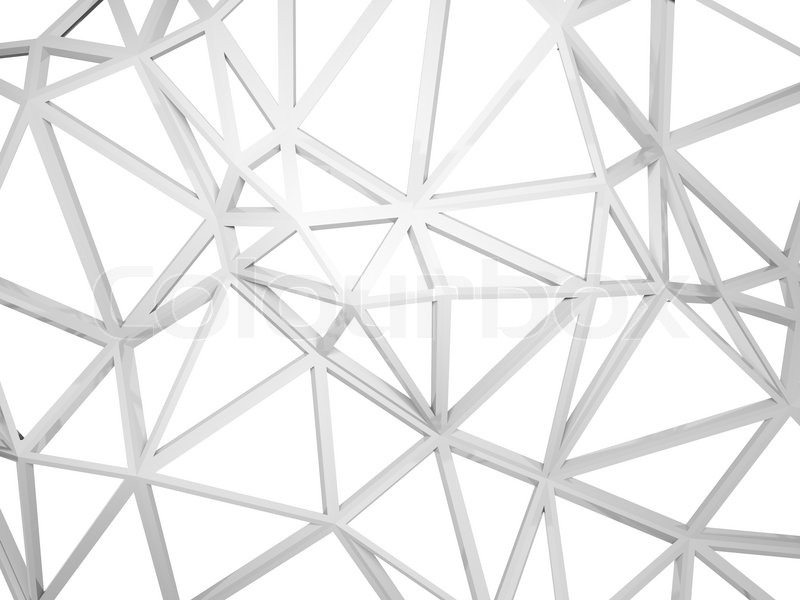 800x600 Abstract 3d Wired Construction With Chaotic Triangles Shape