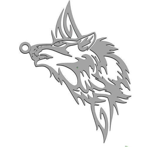 511x500 3d Printable Model Wolf Pendant Wild Cgtrader