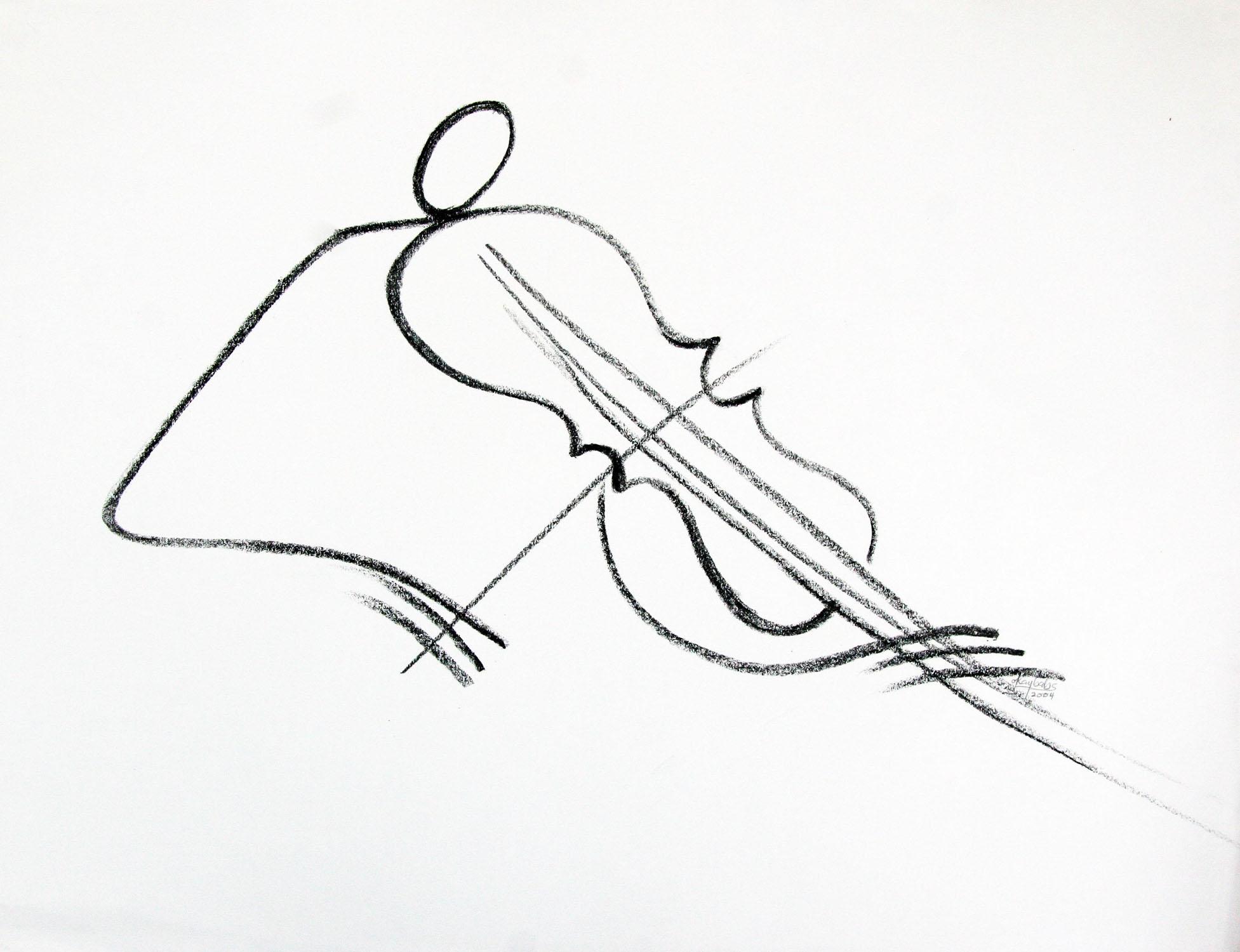 1953x1500 Artist Okaybabs The Violinist Drawing