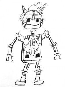 225x300 5th Robots On Blueprints. Show Value 5th Grade Art Projects