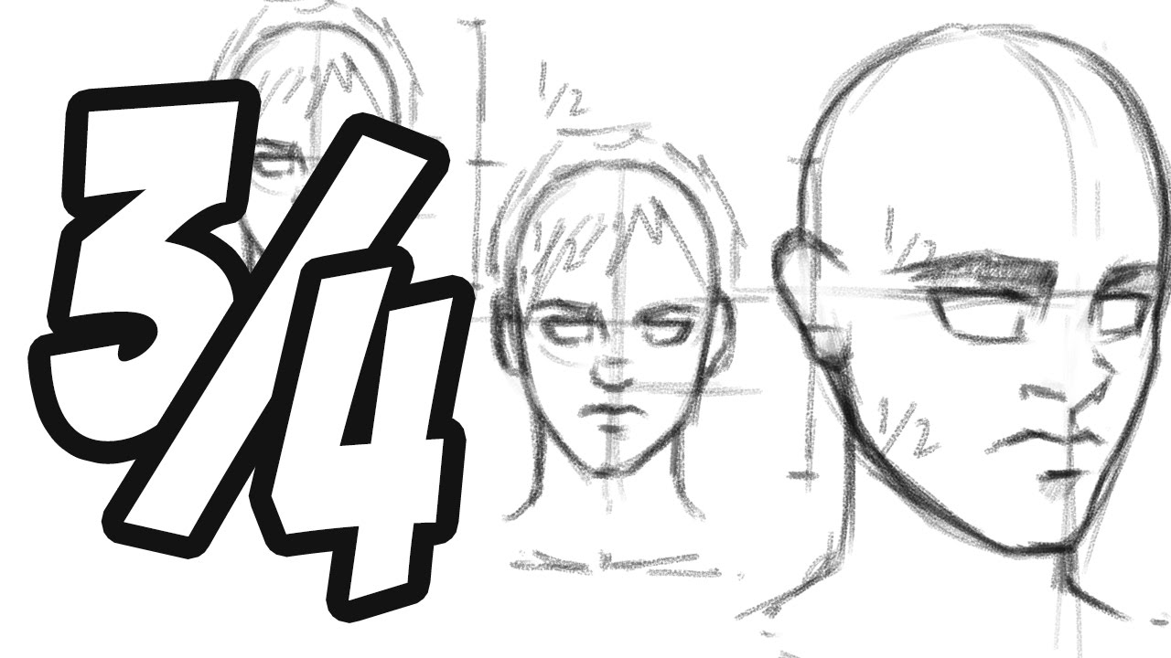 1280x720 How To Draw The Head 34 View