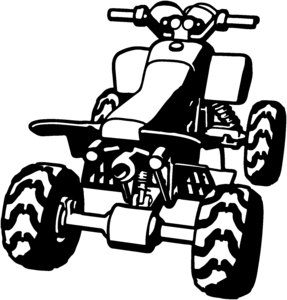 287x300 4 Wheeler Decal