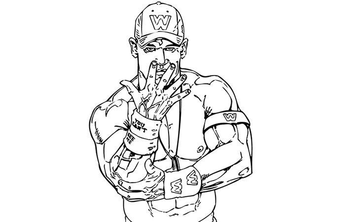 720x450 John Cena Coloring Pages