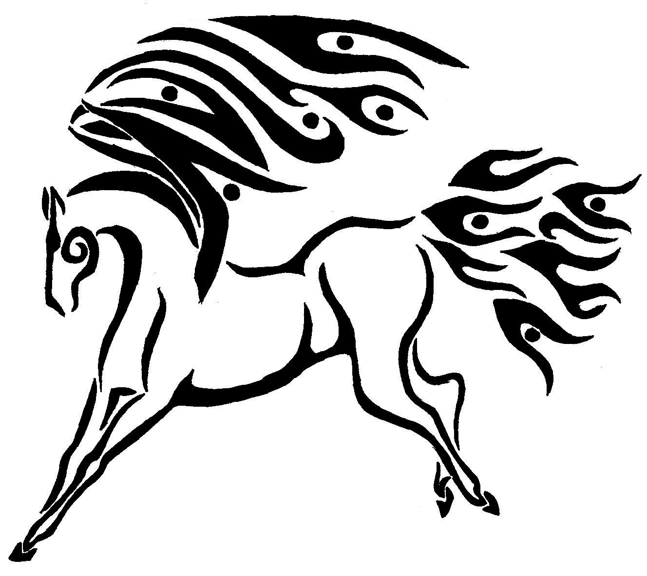 1328x1184 Tribal Pegasus By 44 Magnum Vampire