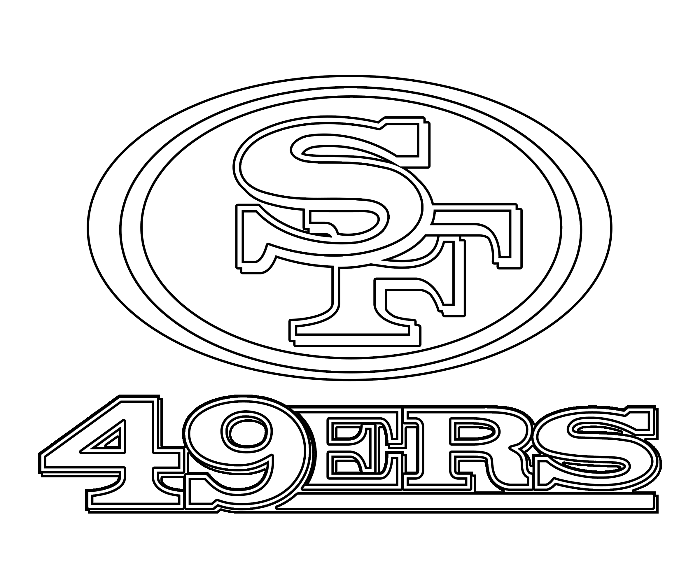 49Ers Coloring Pages 1
