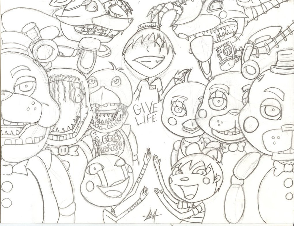 1019x784 Five Nights At Freddy's 2 (Wip) By Meow Mic