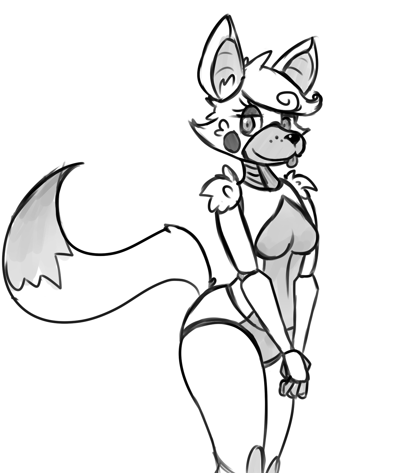 1321x1591 Bluescreened's Mangle Five Nights