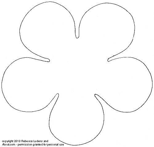 5 Petal Flower Drawing at GetDrawings | Free download