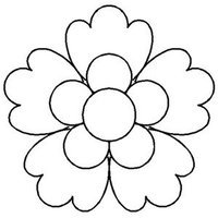 5 Petal Flower Drawing at GetDrawings | Free download