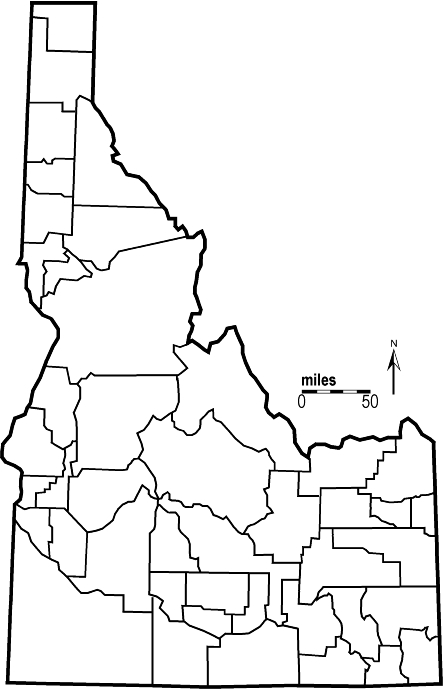 443x689 Idaho Outline Maps And Map Links