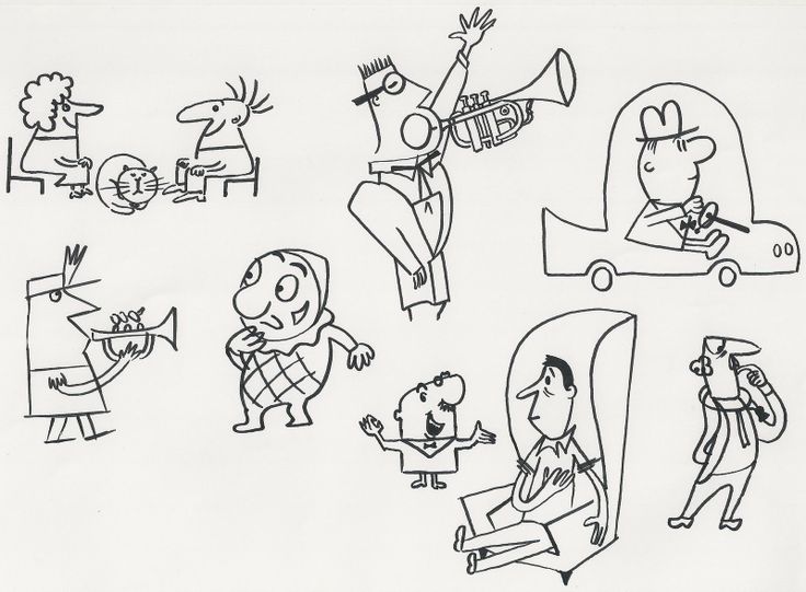 736x541 50's Animation Cartoon Modern Upa 50s Cartoon