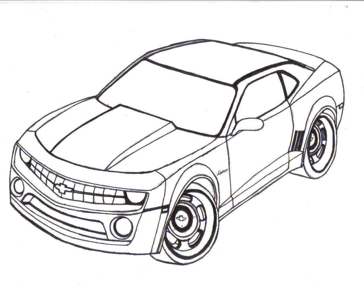 Sketch 55 Chevy Bel Air Coloring Pages