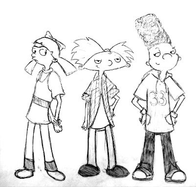 401x381 Hey Arnold 5th Grade Sketch By Ajanae79