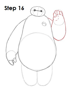 300x388 How To Draw Baymax (Big Hero 6)