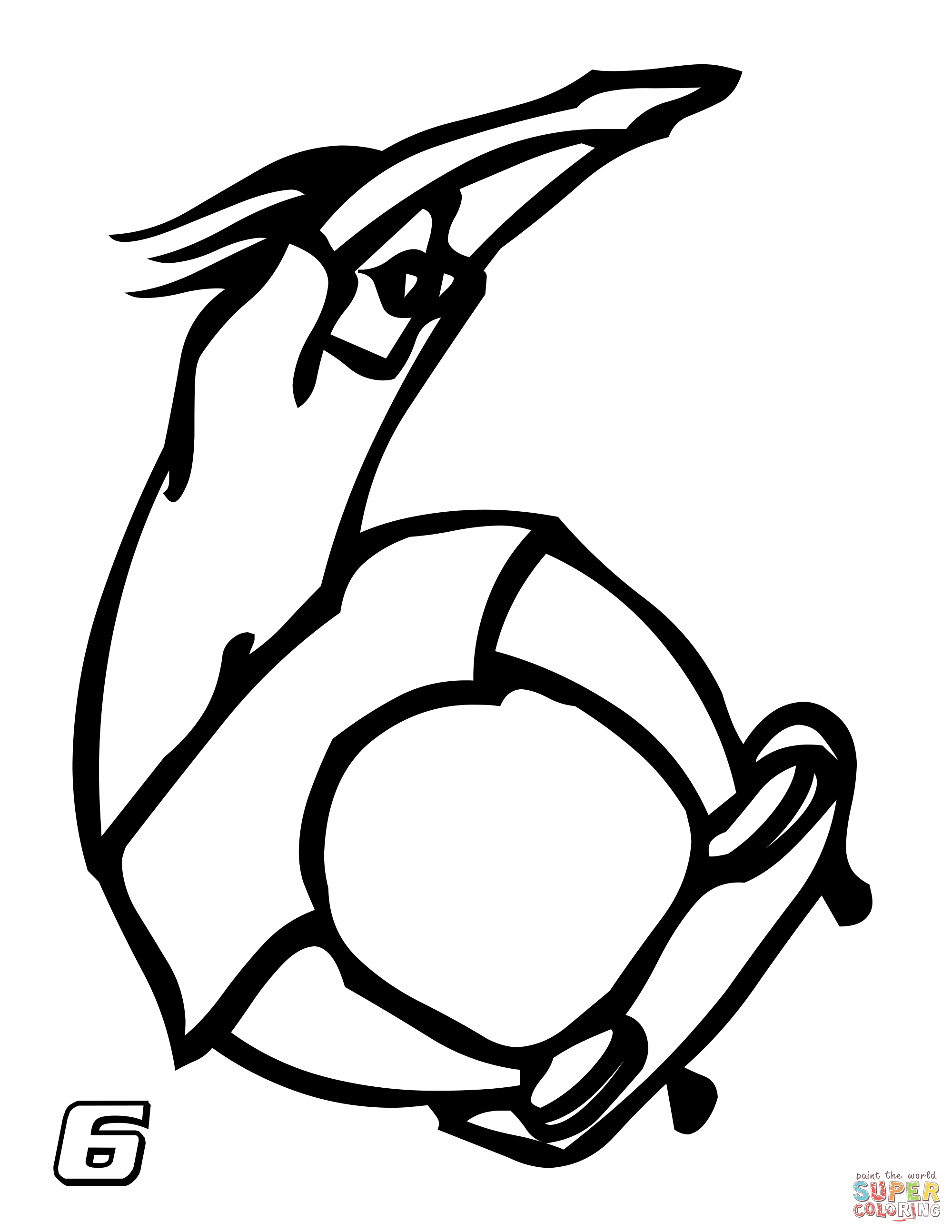 2000x2588 Number 6 Coloring Page Free Printable Coloring Pages