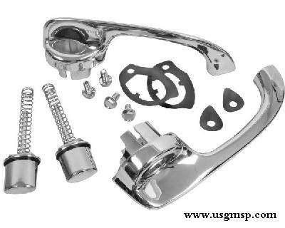 400x320 Door Handle Set 63 64 Impalaparisienne Etc Outer Rear, Us Gm