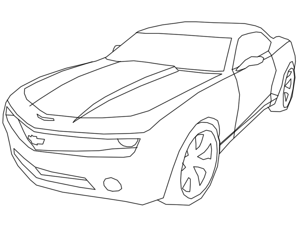 1024x768 Camaro Coloring Pages