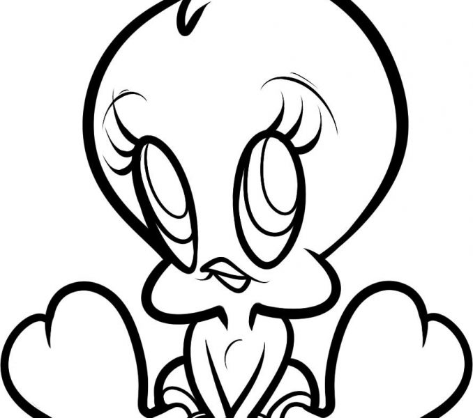 678x600 Tweety Bird How To Draw Kids Coloring