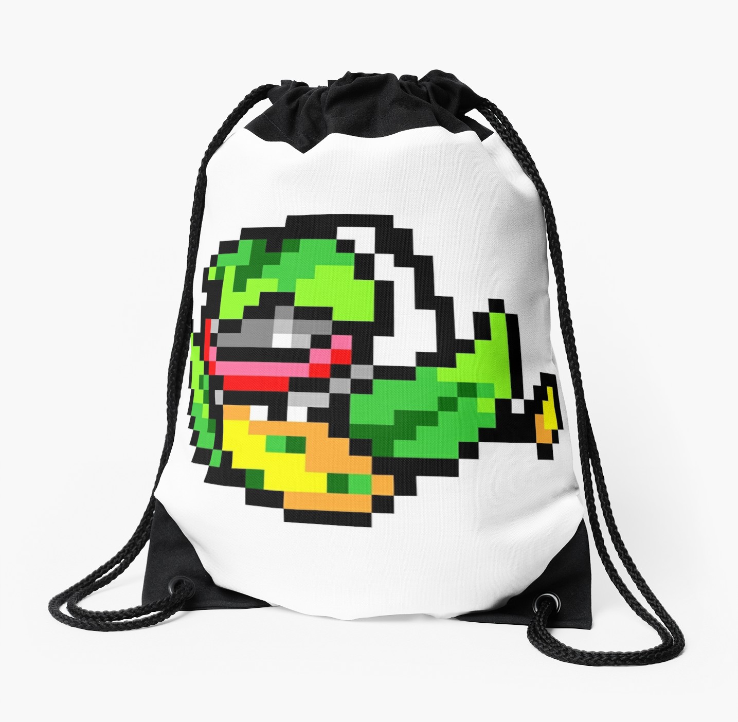 1435x1404 Pokemon 8 Bit Pixel Victreebel 071 Drawstring Bags By Shane