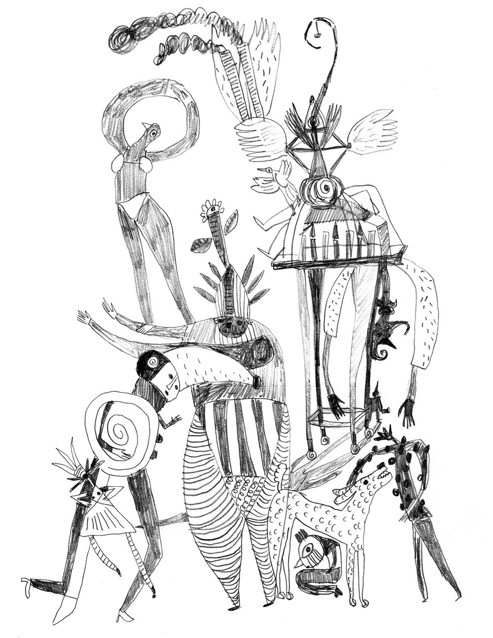 1000x1294 Drawings Nancy Doniger