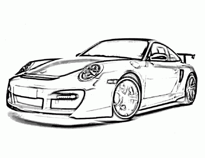 700x540 Porsche 911 Turbo Ta Gt Street 2007 Car Coloring Pages Printable