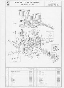 218x300 Vintage Porsche 911 904 550 Carrera 6 Weber Carburetor Dvd Parts