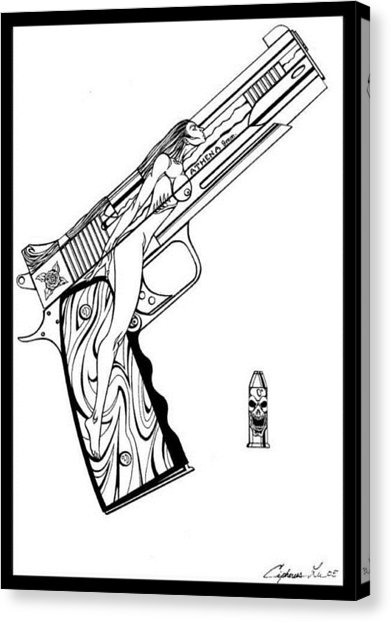 391x622 Athena 9mm Drawing By Cipherus Lee