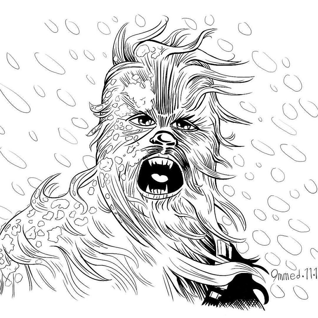 1024x1024 Draw Wars 2015 Day 10 Chewbacca