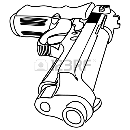 450x450 Pistol, Illustration Royalty Free Cliparts, Vectors, And Stock