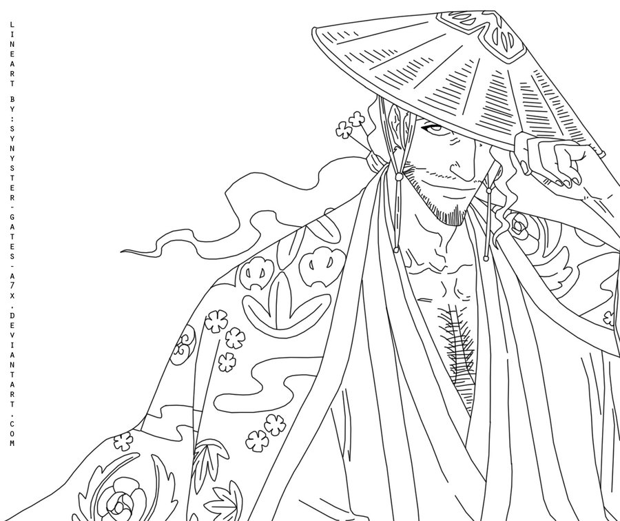 900x756 Kyouraku Lineart 2 By Synyster Gates A7x