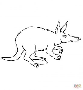 276x300 Pictures Of Aardvark Coloring Pages