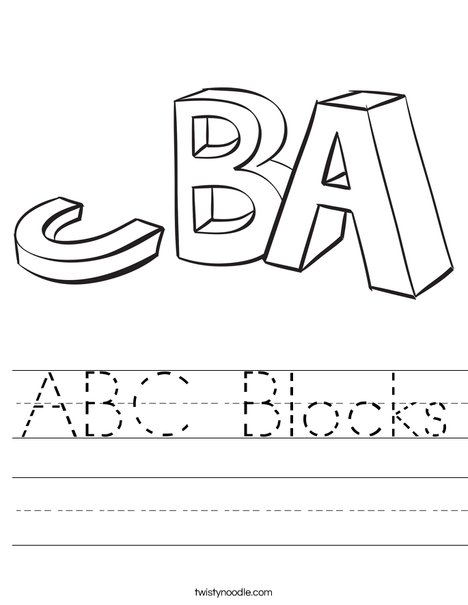 468x605 Abc Blocks Worksheet