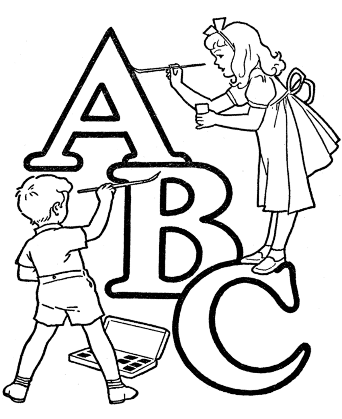 1193x1460 Free Printable Abc Coloring Pages For Kids