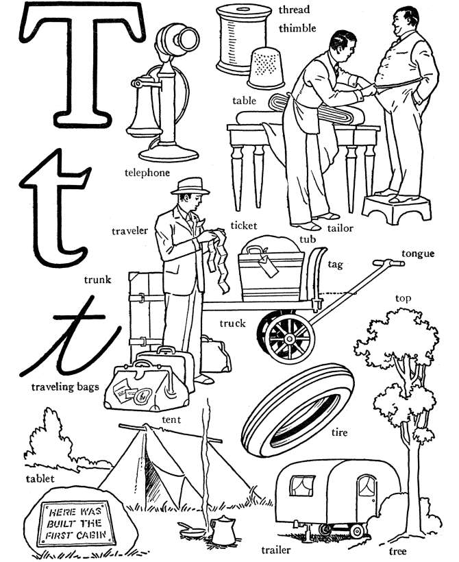 670x820 Letter A Words Coloring Pages Printable In Good Draw Abc 01
