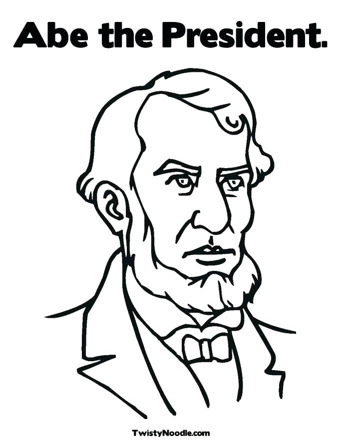 685x886 Abraham Lincoln Coloring Pages Coloring Page Preschool Free
