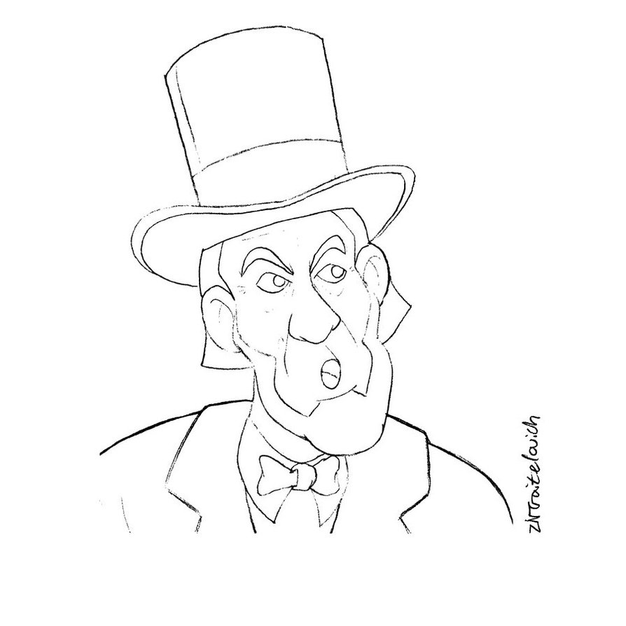 894x894 Abe Lincoln (Sketch) By Creativ Ziv