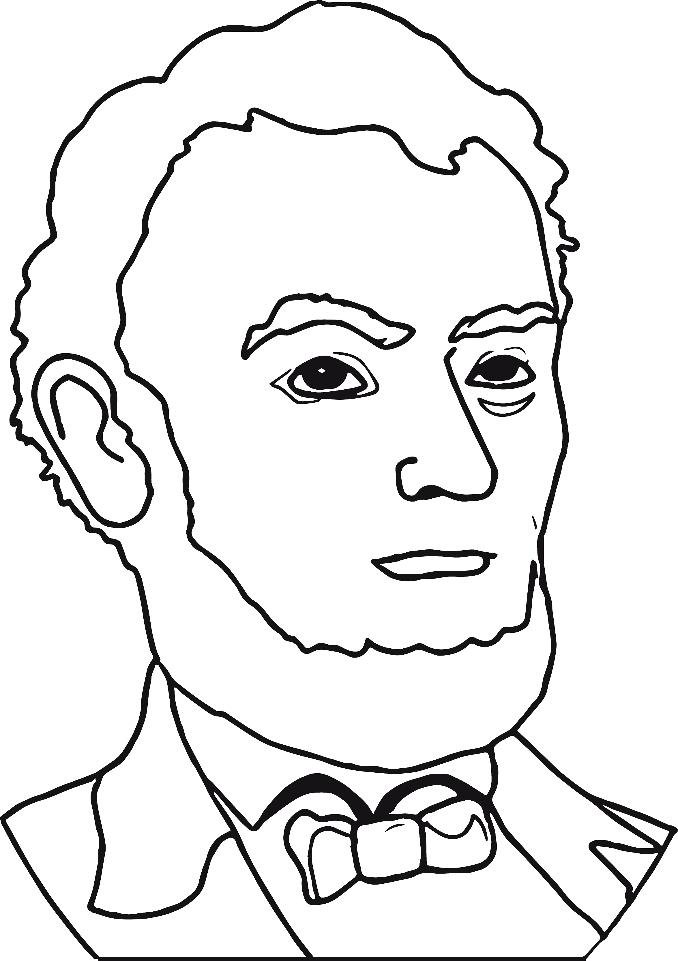 2350x3332 Abe Lincoln Coloring Page