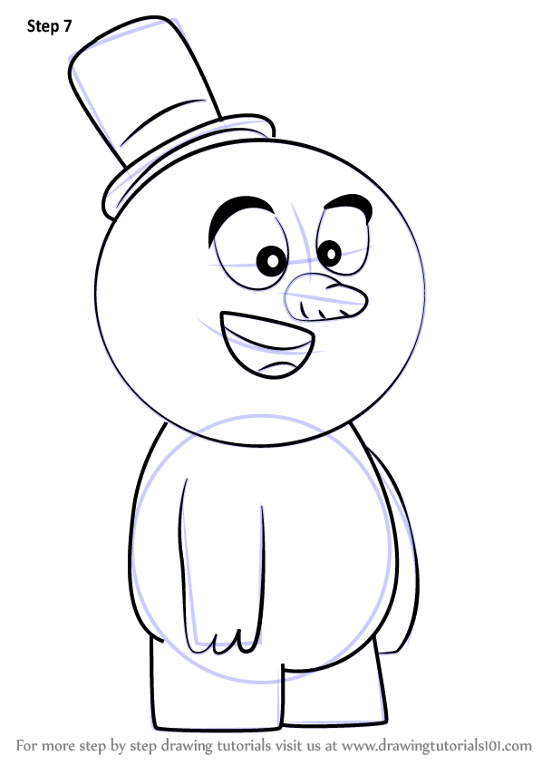 598x844 Learn How To Draw The Abominable Snowman From Bubble Guppies