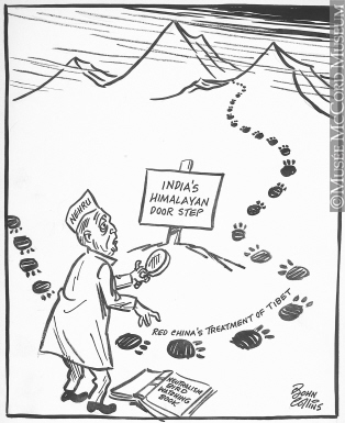 314x385 M965.199.5165 Tracks Of The Abominable Snowman. Drawing