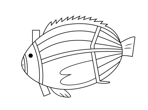 480x358 Aboriginal Painting Of Fish Coloring Page Free Printable